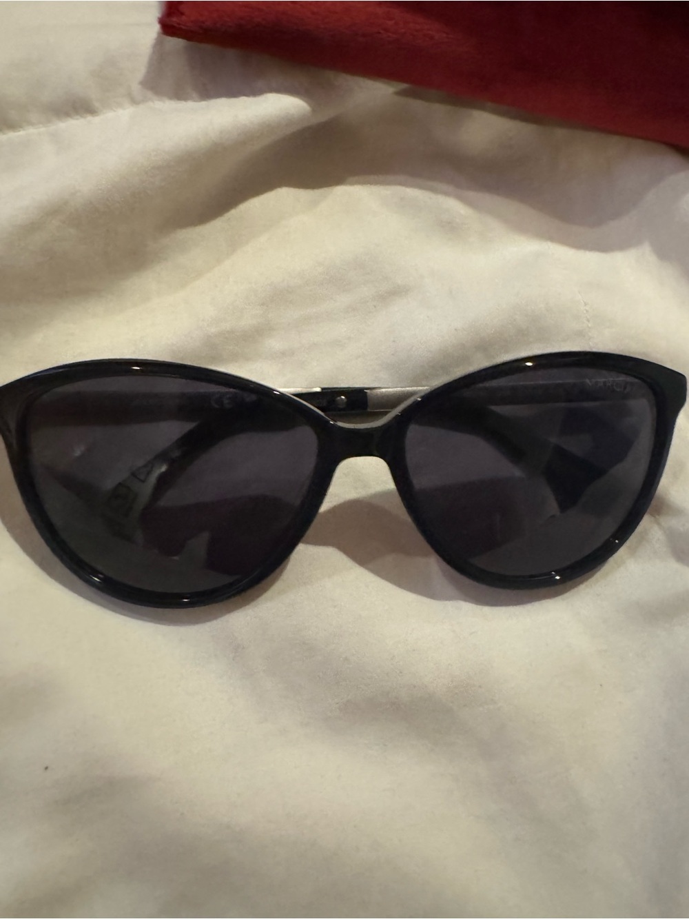 Marciano Women's Black Cat-Eye Sunglasses with Dark Lenses